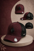 Maroon Mesh cap